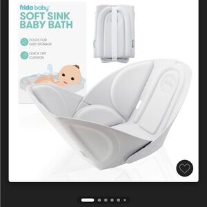 Soft Sink Baby Bath - White